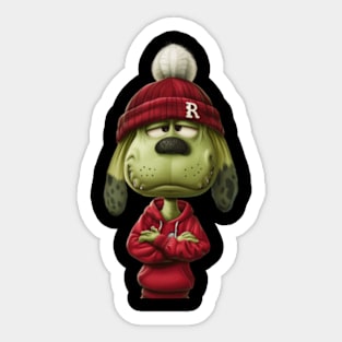 Snoopy Vs Arizona Diamondbacks Charlie Cheering Sticker